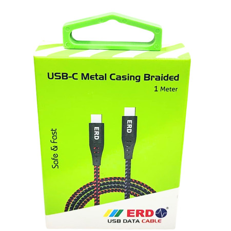 ERD USB-C DATA CABLE UC-69 BRAIDED METAL