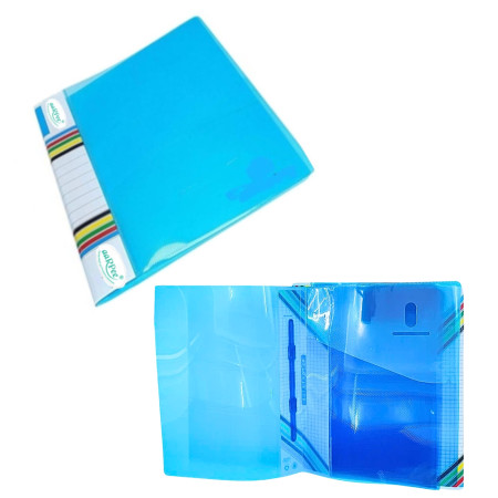 Aarpee A4 Report File (WITH Pocket) - Blue, 0.30 mm (RFA102-T)