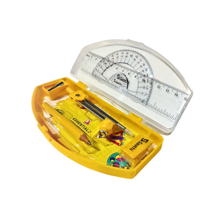 Saathi Essentials Mathematical Drawing Instruments Geometry Box  (04010055)