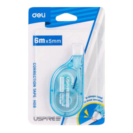 Deli Correction Tape 6mtr x 5mm - EH08