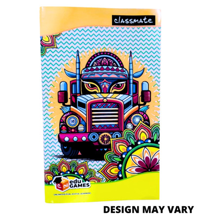 Classmate College Notebook Single Line, 172 Pages 27.2x16.7 (02000330) - New