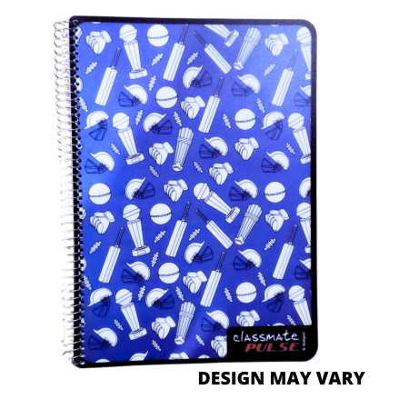 Classmate Pulse 5 Subject - Spiral, Single Line, 252 Pages, 29.7x21cm (02100130) MRP Rs. 160