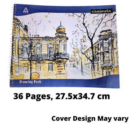 Classmate Spiral Drawing Book - 36 Pages, 27.5x34.7 cm (2000956)