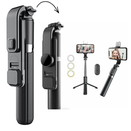 Bluetooth Integrated Selfie Stick with light - Q07(New)