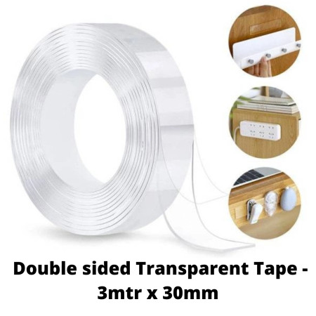 MyGlue Ivy Grip Nano Double sided Transparent Tape - 3mtr x 30mm