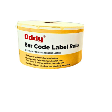 Oddy Bar Code Label Rolls 50mm x25mm - BC-2X1X1 ( 2000 Labels)