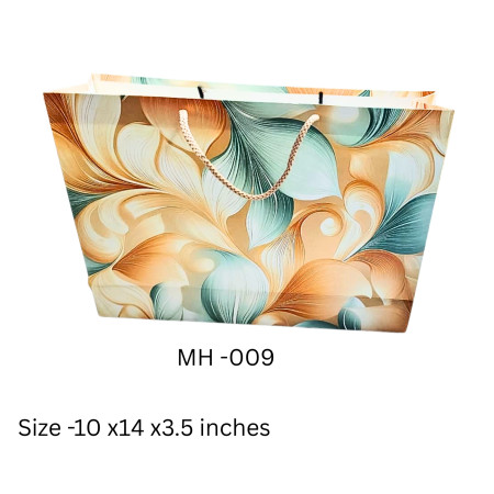 Flower Raisen Art Print Paper Bag (Horizontal-Medium)- MH-009