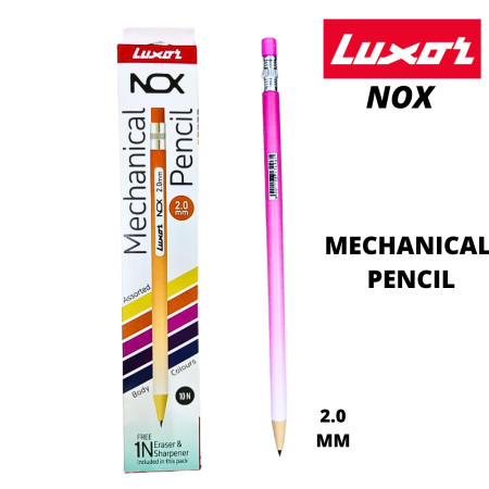 Luxor 3496 NOX Mechanical Pencil 2B Assorted Body - 2mm