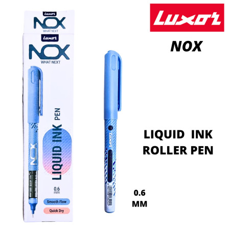 Luxor 3424 NOX What Next Liquid Ink Roller Pen 0.6mm - Blue