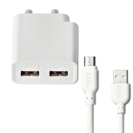 ERD Dual USB Mobile Charger+Fast Charging Cable TC-65