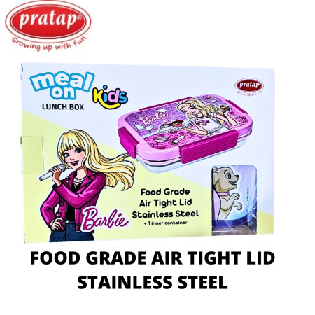Pratap Meal On Kids Stainless Steel Lunch Box 900ml - (HL-S-26)
