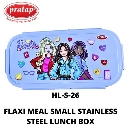 Pratap Flexi Meal Small Stainless Steel Lunch Box 600ml - (HL-S-29)