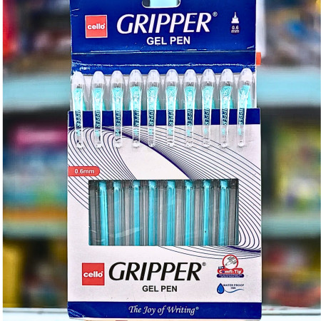 Cello Gripper Gel Pen - Blue