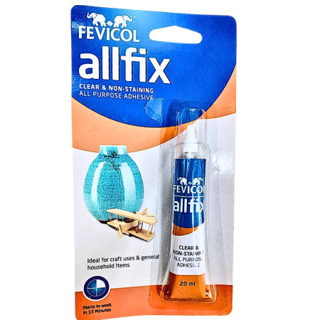 Pidilite Fevicol Allfix Clear & Non-Staining All Purpose Adhesive - 20ml