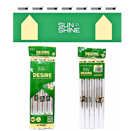 Mitra Sunshine Desire Synthetic Book Cover Roll Transparent - 13"X 4 Yard