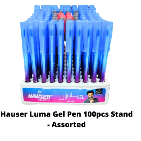 Hauser Luma Gel Pen 100pcs Stand - Assorted