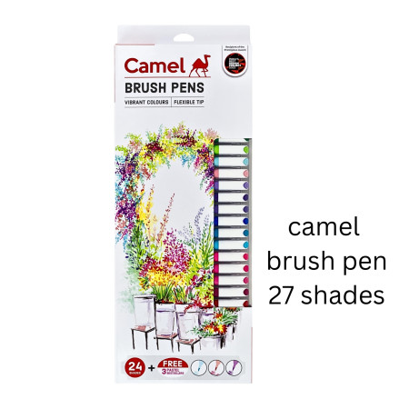 Camlin Brush Pen - 27 Shades (24+3)