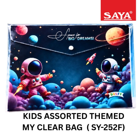 Saya Kids Assorted Themed My Clear Bag -SY-252F