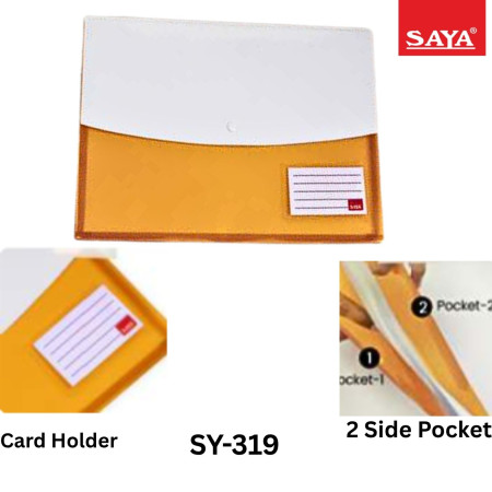 Saya Double Pocket Expandable Clear Bag(0.2MM) - SY-319