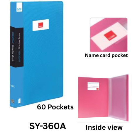 Saya Display Book Vibrant 60 Pockets-A4-SY-360A