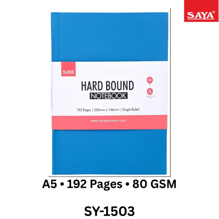Saya Hard Bound Notebook A5 192 Page - SY-1503