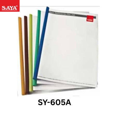 Saya A4 Clear Slide Bar Strip File Eco (10 pc Pack)(0.12MM)- SY-605A