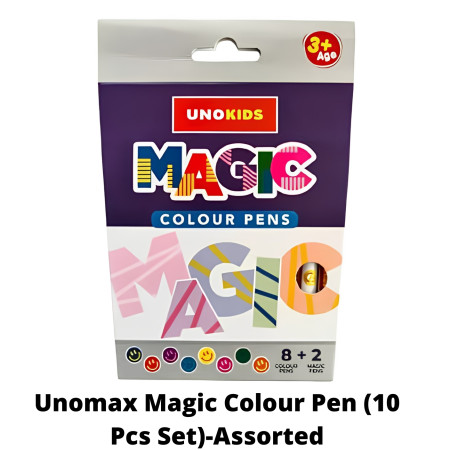 Unomax Magic Colour Pen (10 Pcs Set)-Assorted