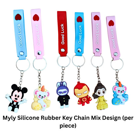 Myly Silicone Rubber Key Chain Mix Design (per piece)
