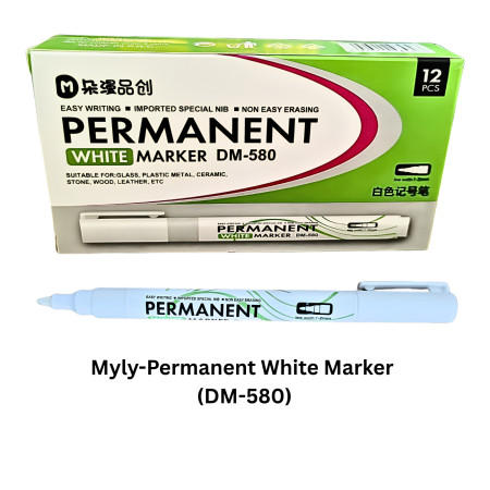 Myly-Permanent White Marker(DM-580)