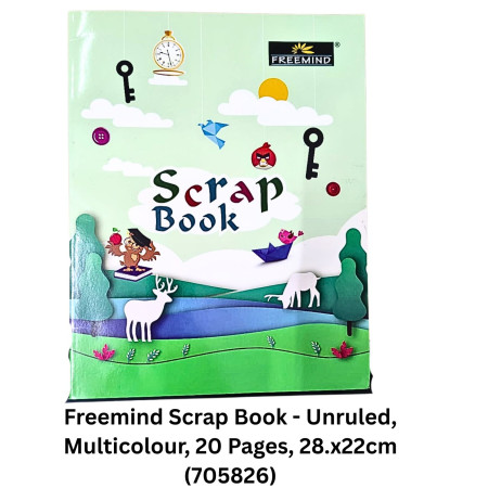 Freemind Scrap Book - Unruled, Multicolour, 20 Pages, 28.x22cm (705826)