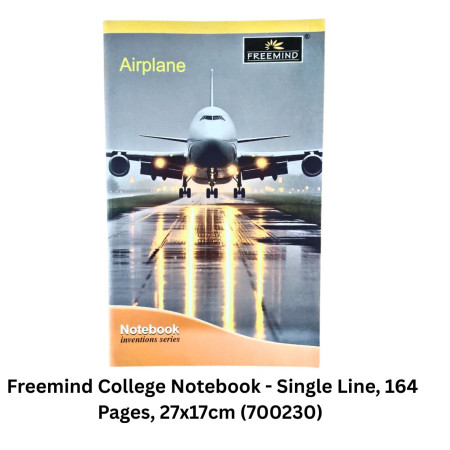 Freemind College Notebook - Single Line, 164 Pages, 27x17cm (700230) MRP - RS.55